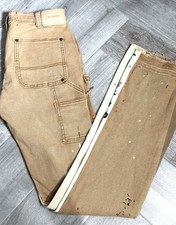 Men's Distressed Stacked Skinny Jeans Brown Wash Ripped Denim — listing 4