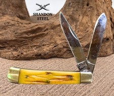 Parker Cut. Co. Two-Blade Trapper Folding Pocket Knife with Bone Handle — listing 2