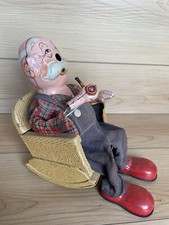 Vintage Battery-Operated Smoking Grandpa / Charlie Weaver Bartender-Style Novelty Toy — listing 4