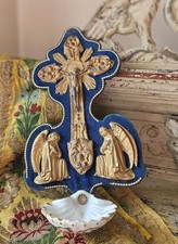 Antique Victorian Ornate Velvet-Covered Holy Bible with Brass Clasp — listing 2
