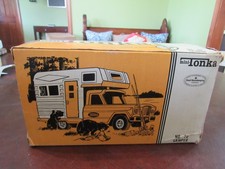 Vintage 1930s-1940s Pressed Steel Delivery/Box Truck with Rear Doors, Green, ~18" — listing 4