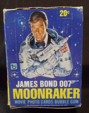 1979 Topps James Bond 007 Moonraker Movie Photo Cards Wax Box (Empty Display Box)