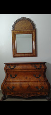 Italian Neoclassical Maggiolini-Style Marquetry Inlaid Six-Drawer Double Dresser with Tapered Legs — listing 6