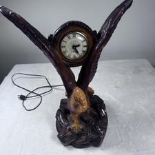 Vintage Federal Eagle Mantel Clock with Arched Brass Frame — listing 2
