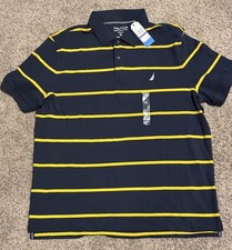 Nautica Men's Classic Fit Pique Polo Shirt, Coral/Salmon Red, Size XXL — listing 6