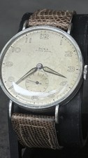 Vintage Doxa Gold-Plated Manual-Wind Men's Dress Watch with Fancy Teardrop Lugs — listing 6