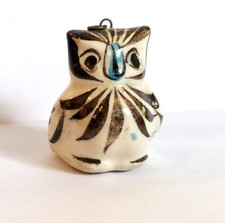 Vintage Mexican Tonala Hand-Painted Pottery Owl Figurine — listing 4