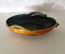 Roseville Pottery Pine Cone Blue Two-Handled Vase