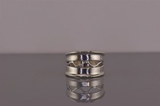 Sterling Silver 925 Geometric Zigzag Link Bracelet with Ball Accents, 7.2" — listing 5