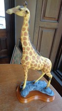Decorative Giraffe Figurine on Pedestal Stand — listing 4