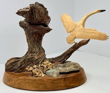 Set of Folk Art Carved Wood Canada Goose Decorative Figures — listing 2