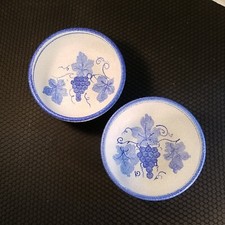 Kontos Pottery Cyprus Textured Egg-Form Ceramic Vase / Tealight Holder with Floral Motif — listing 3