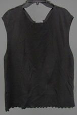 DKNY Black Sleeveless Ribbed Knit Top, Size L — listing 4