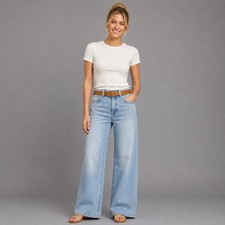 J.Crew '96 Denim Trouser Wide-Leg Sailor Jeans, Size 31 — listing 3