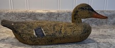 Hand-Carved Folk Art Dapper Duck Figurine with Top Hat, Bow Tie & Monocle — listing 4