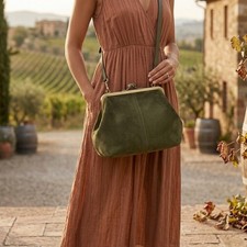 Patricia Nash Suede Crossbody Saddle Bag with Tassel — listing 2