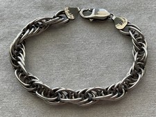Milor Sterling Silver Multi-Strand Mixed-Chain Bracelet with Large Spring Ring Clasp — listing 2
