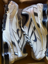 Nike Shox NZ White/Metallic Silver Running Shoes