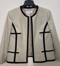 Jones Studio Black Open-Front Collarless Blazer — listing 2