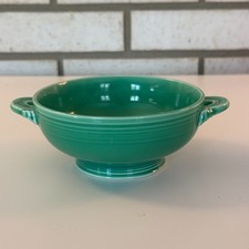 Cobalt Blue Two-Handled Cream Soup Bowl