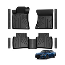 Genuine Nissan Altima Carpeted Floor Mat Set (4-piece) with Hide-Away Trunk Net