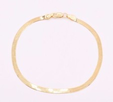 Gold-Tone Herringbone Chain Bracelet with Assorted Fine Chains Lot — listing 4