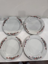 Tienshan Fairfield Poinsettia dinner Fairfield Poinsettia & Ribbons Fine China Dinner Plate — listing 2
