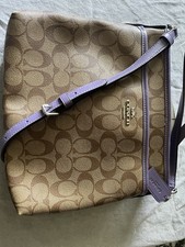 Coach Signature Canvas File Bag Crossbody in Brown/Black — listing 4