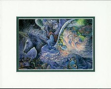 Large Framed Fantasy Art Print 'Angel of the Earth' Style, After Josephine Wall — listing 6