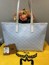 MCM Himmel Lauretos Monogram Drawstring Tote Bag in Powder Pink