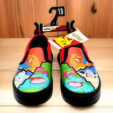 Pokémon Kanto Starters Slip-On Canvas Sneakers, Size 6 — listing 2