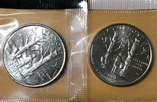 U.S. Mint Sewn Canvas Bags of 2001 Vermont State Quarters ($25 Face Value Each, P and D Mints) — listing 4