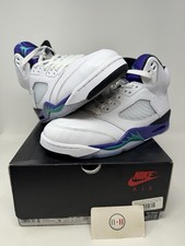Nike Air Jordan 5 'Grape' Sneakers (White/Emerald/Grape Ice) — listing 2