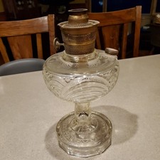 Aladdin Washington Drape Clear Glass Kerosene Oil Lamp Model B — listing 6