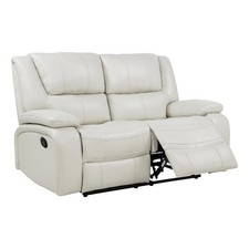 Coaster Furniture Cream Leather Power Reclining Loveseat — listing 3