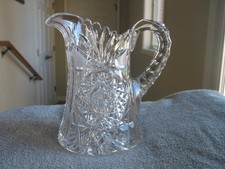 American Brilliant Period Cut Glass Water Pitcher with Sawtooth Rim — listing 4