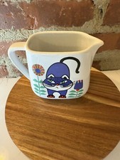 Vintage Anthropomorphic Blue Cat Creamer and Lidded Sugar Bowl Set — listing 4