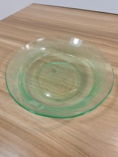 Green Depression Glass Covered Candy Dish / Powder Jar with Swag & Garland Pattern — listing 6