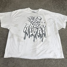 On The Low (OTL) Black Graphic T-Shirt with Winged Crowned Skull, Size L