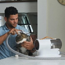 AiRROBO PG100 Pet Grooming Kit & Vacuum with Suction Attachments