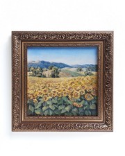 Original Oil Painting of Sunflowers in a Vase, Signed — listing 3
