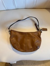 Coach Soho Mini Signature Shoulder Bag in White/Cream with Buckle Flap — listing 4