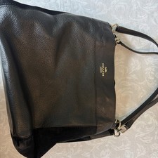 Coach Lexy Pebbled Leather Shoulder Hobo Bag in Teal Blue — listing 4