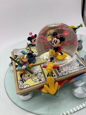Disney Store Mickey Mouse March Musical Snow Globe (Mickey, Donald, Goofy, Pluto Comic Book Scene) — listing 4