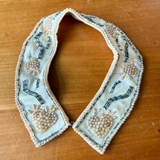 Vintage Beaded Faux Pearl Detachable Collar, Made in Japan — listing 6