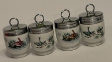 Royal Worcester Egg Coddlers Pair in Original Box - Butterfly & Floral Motifs — listing 2