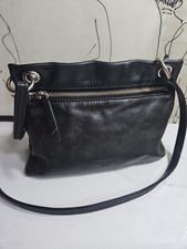 Margot Black Pebbled Leather Crossbody Bucket Bag — listing 4