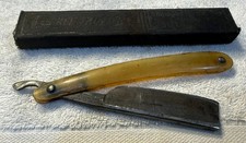 Antique Straight Razor with Wood Scales, Maker Unknown — listing 3