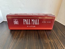 Vintage Pall Mall Lights Menthol King Size Cigarette Tin Box (Teal/Green Hinged Lid) — listing 3