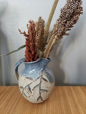 Studio Pottery Stoneware Jug with Incised Floral Decoration — listing 6